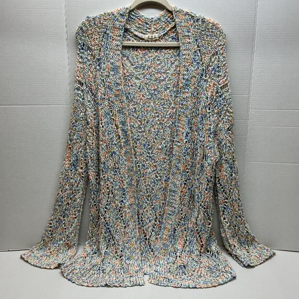 💙POL SMALL CARDIGAN RAINBOW COLOR PTP:20”💕OFFERS!